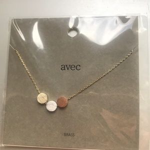 Brass collar necklace